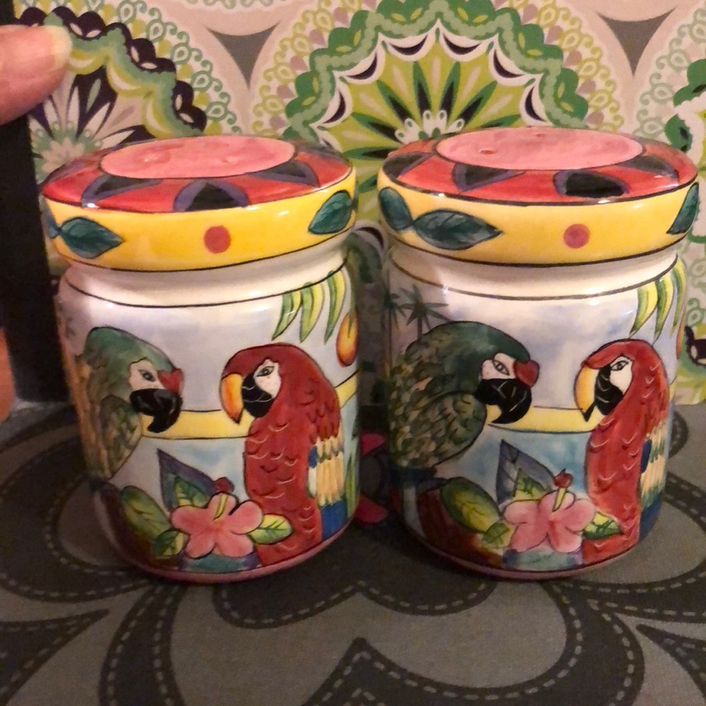 Tropical Salt & Pepper Shakers